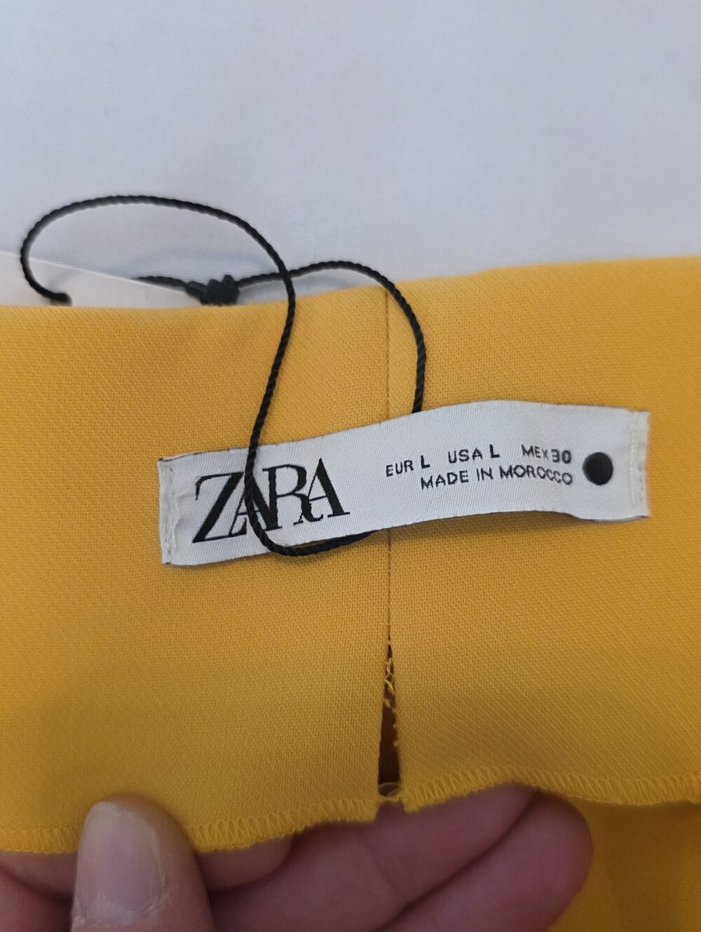 Zara New Yellow Trousers L Office Business Casual - Picture 3 of 10